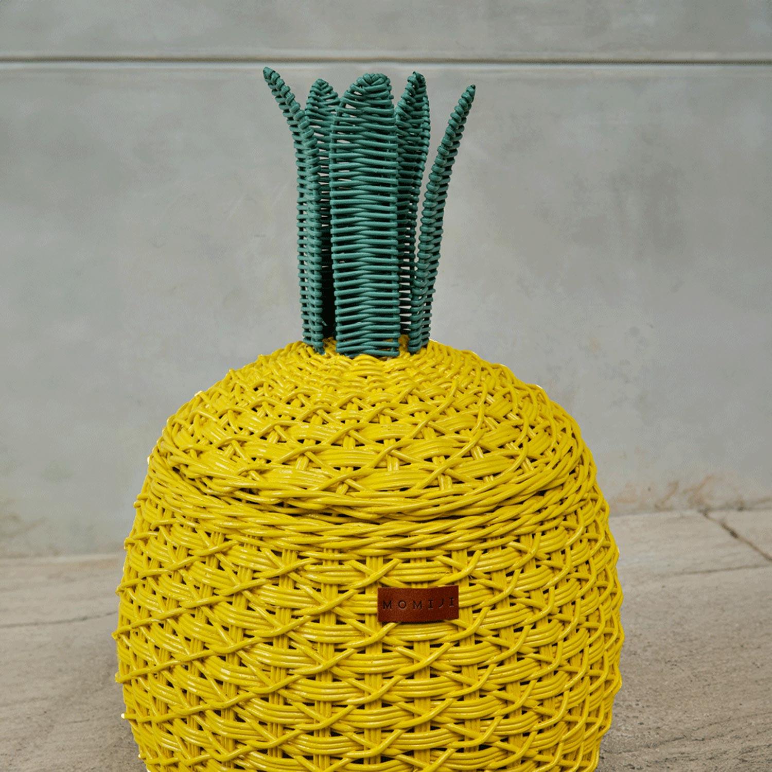 MOMIJI | Pineapple Basket - Medium Yellow