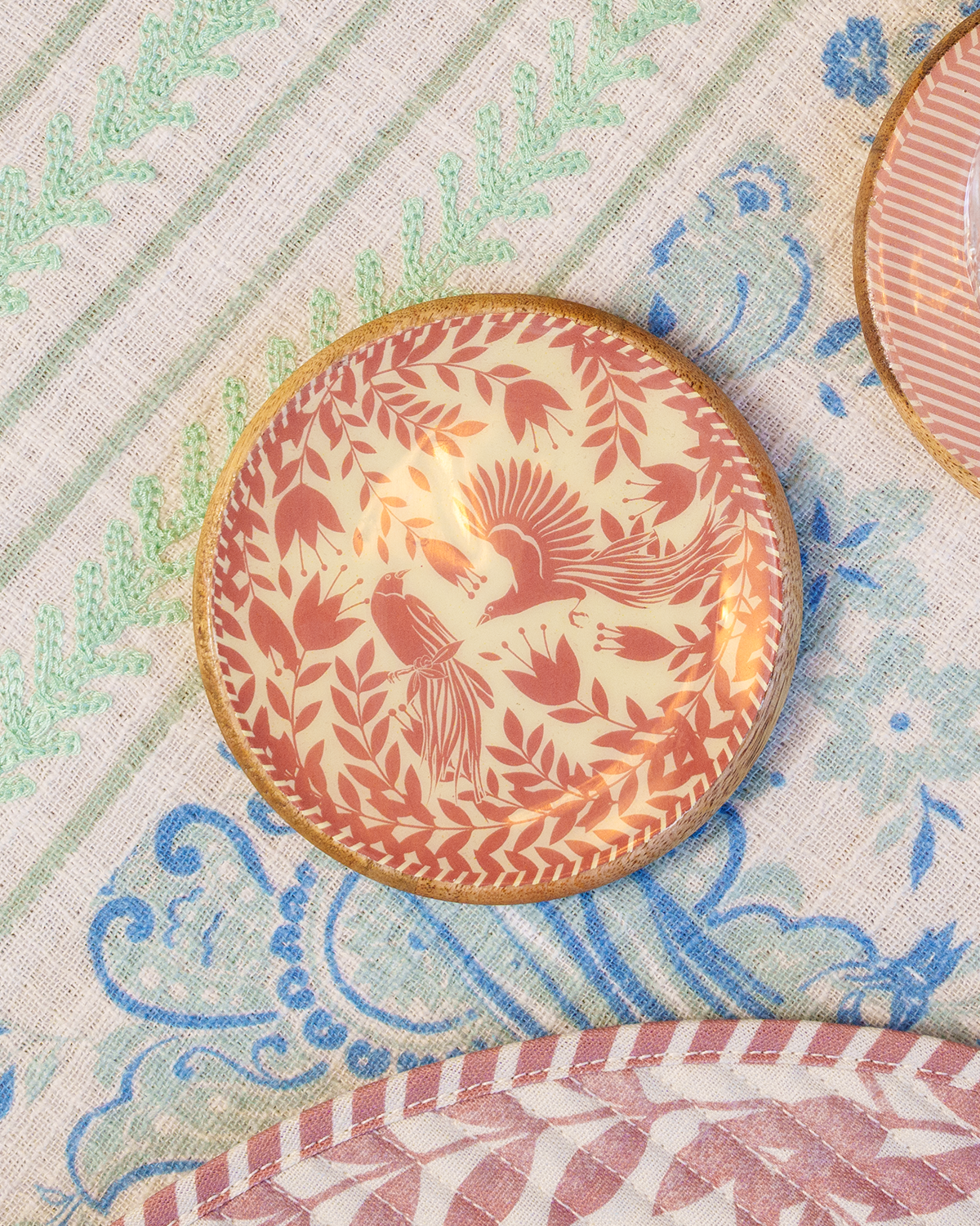 MEJA MAISON DE BALI | The Amour Aile’ Reversible Wood Coaster
