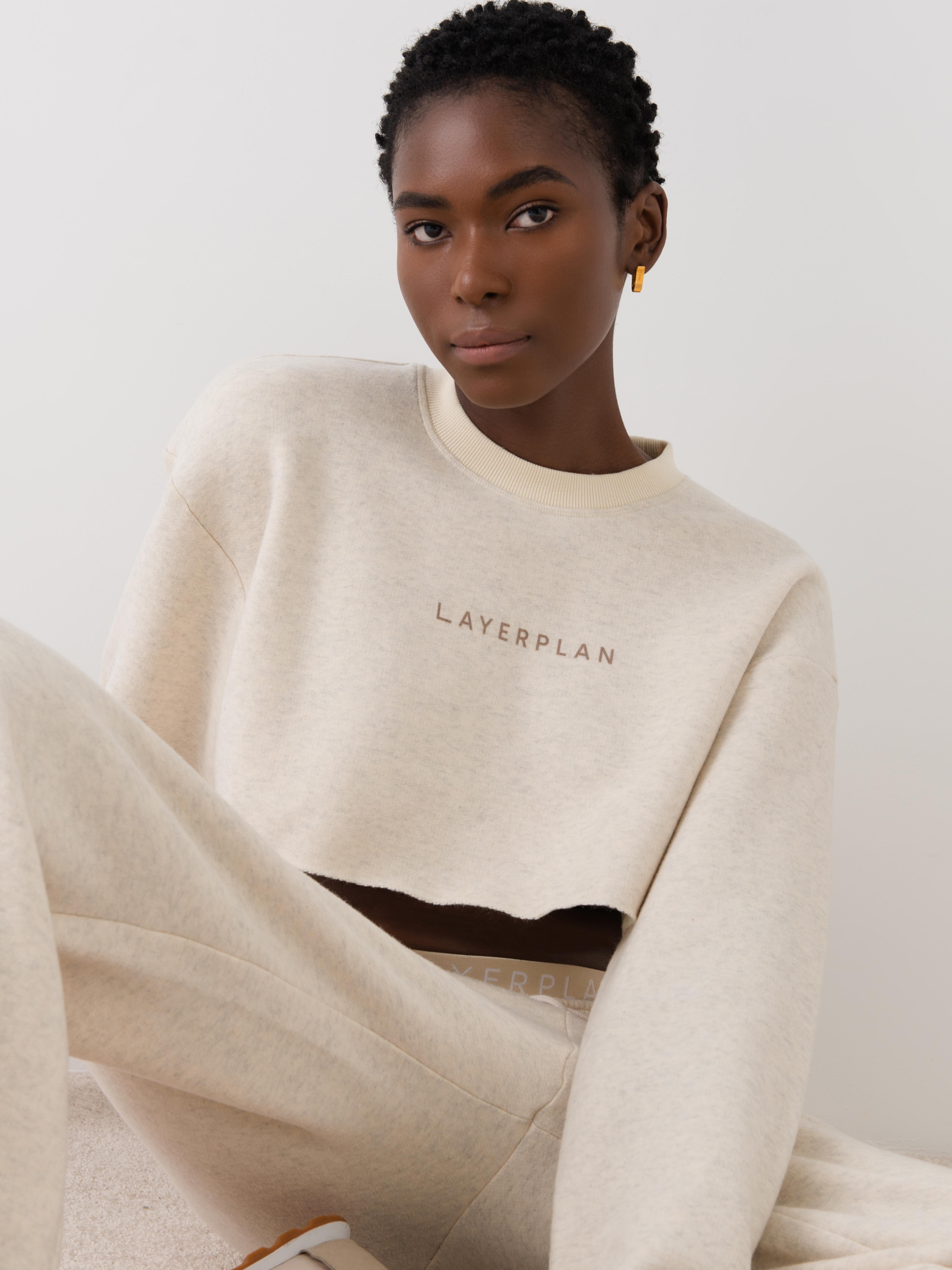 LAYERPLAN | LP Wideleg Logo Sweater Set