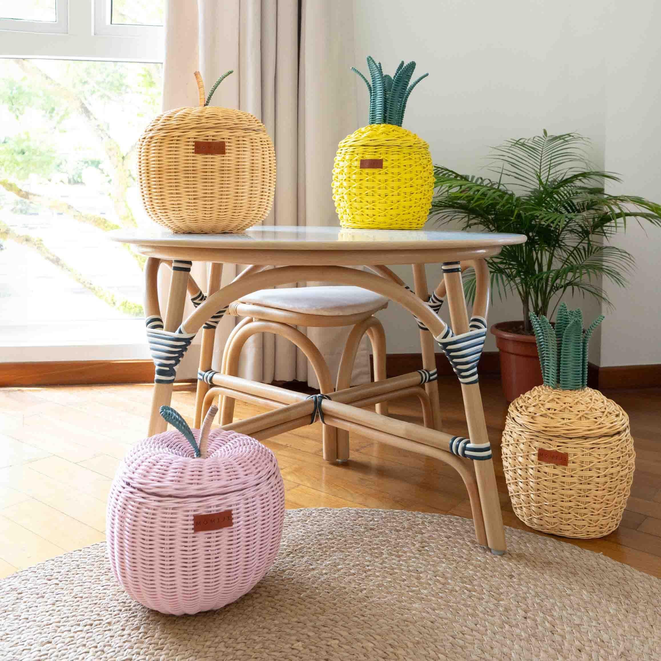 MOMIJI | Pineapple Basket - Small Yellow