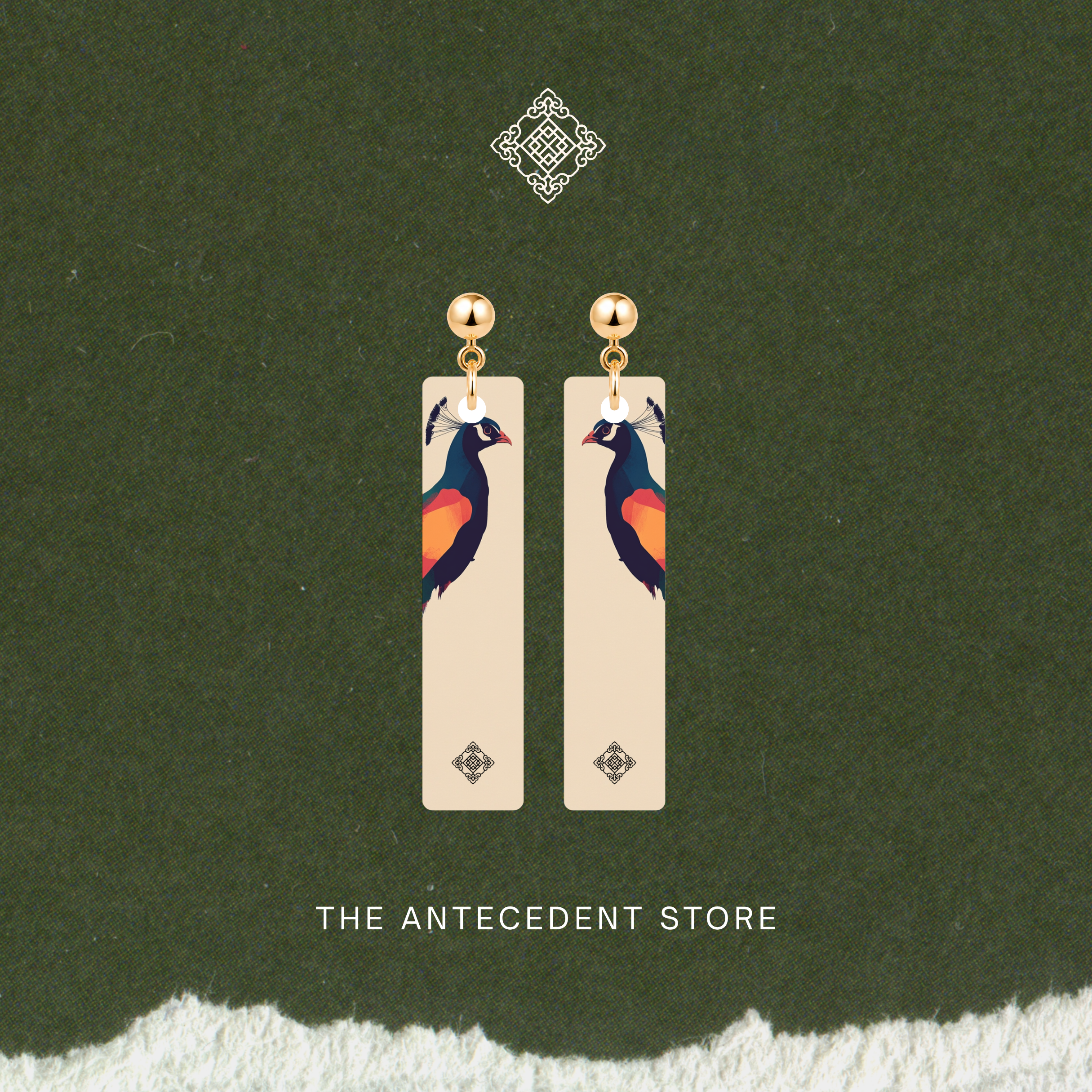 THE ANTECEDENT STORE | Peacock Earrings