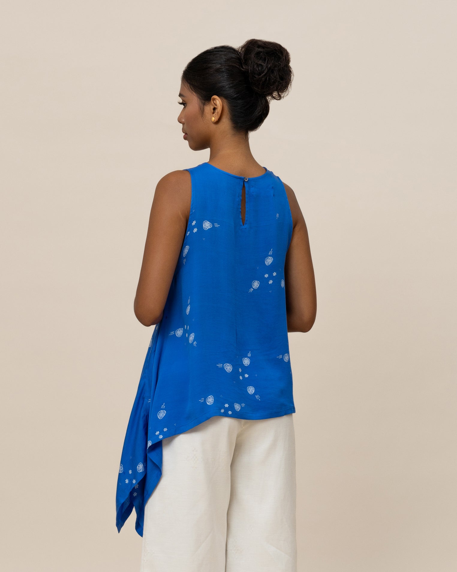 SUKKHA CITTA | SERIBU BUNGA - Asymmetrical Drape Top