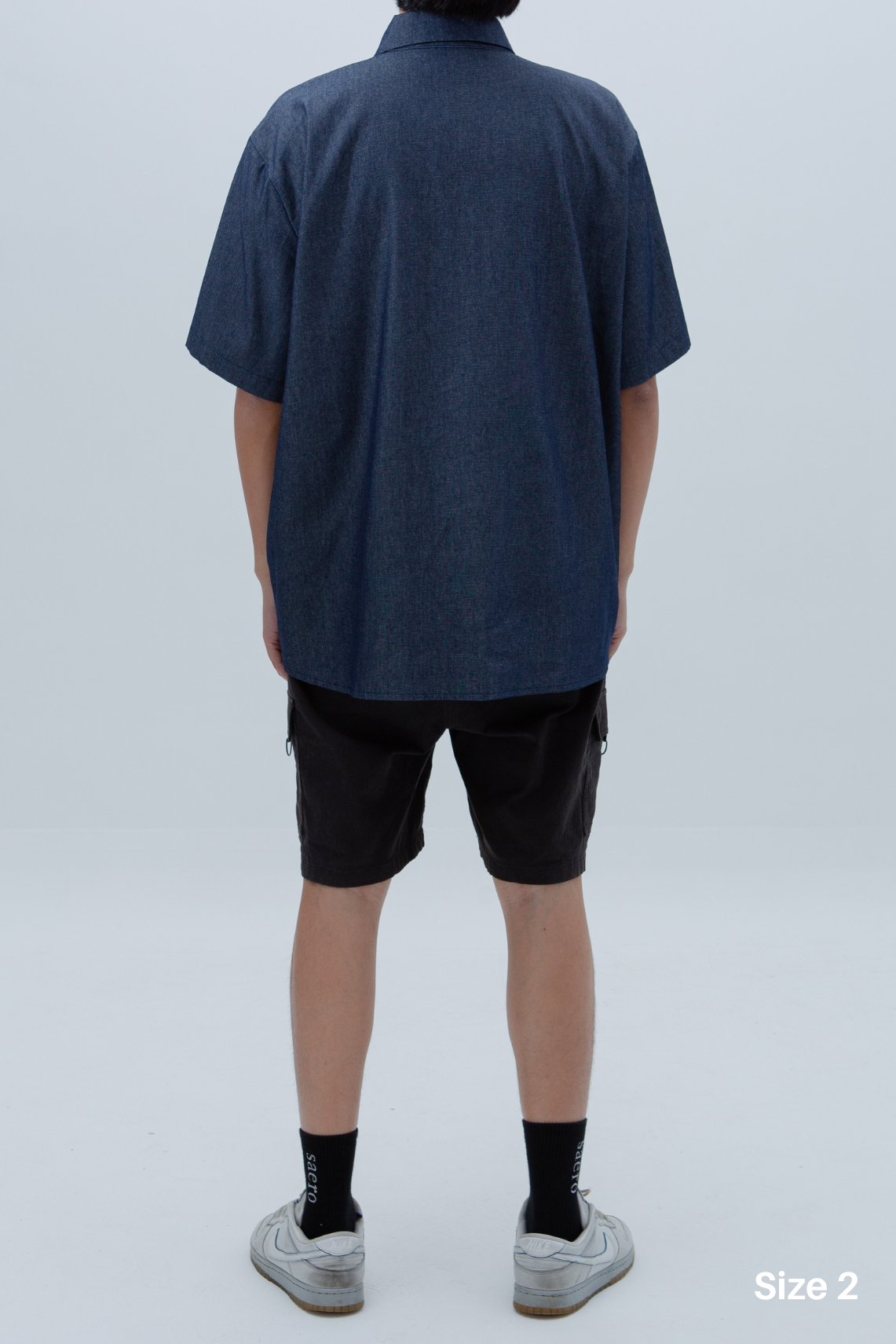 SAERO COLLECTIVE | Denim Short Sleeve Shirt | Blue