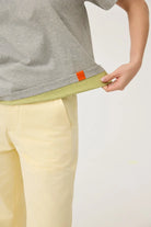 3EIGHTH | Everyday Reversible Tee In Zinc Grey & Lemon Fizz