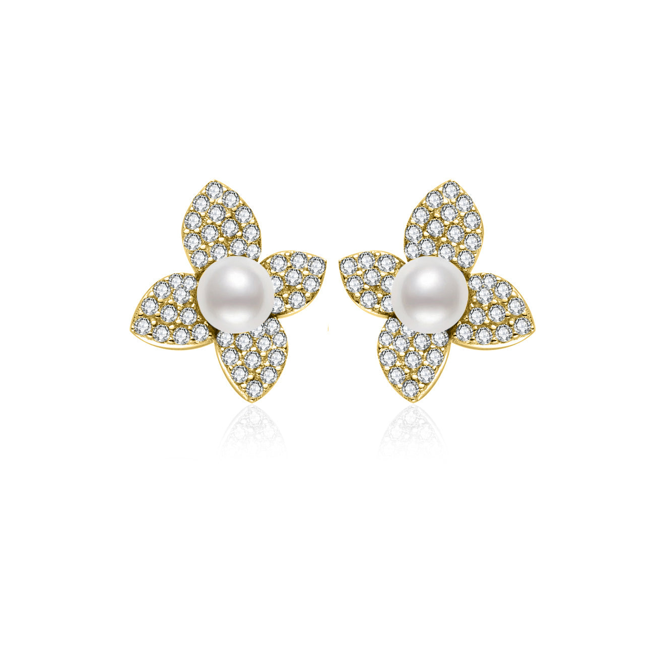 PEARLY LUSTRE | Top Grade Freshwater Pearl Earrings WE00844 | BLOOM