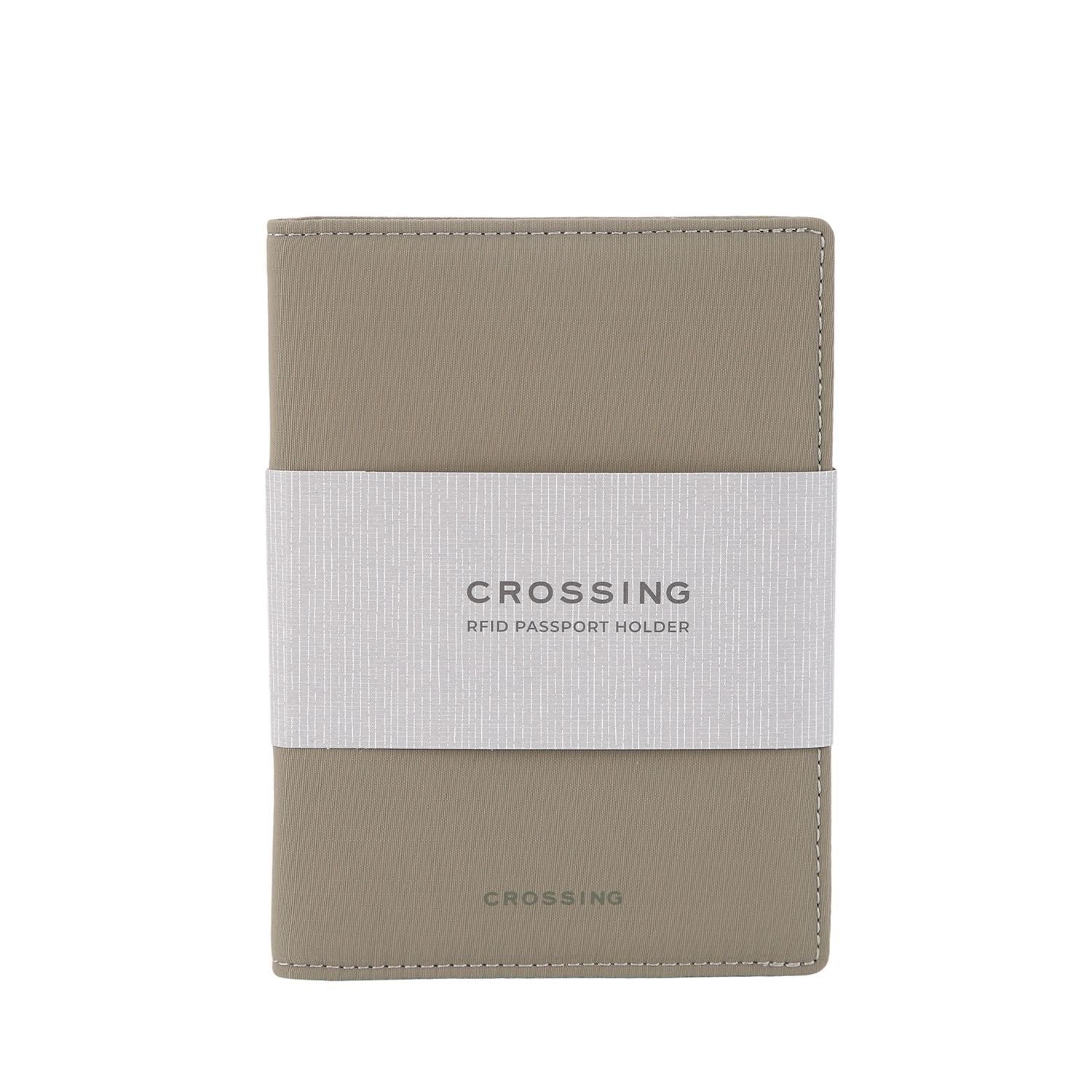 CROSSING | Waterproof Checked Nylon Passport Cover RFID