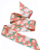 STUDIO QILING | Golden Peaches Coral Silk Bandeau 100