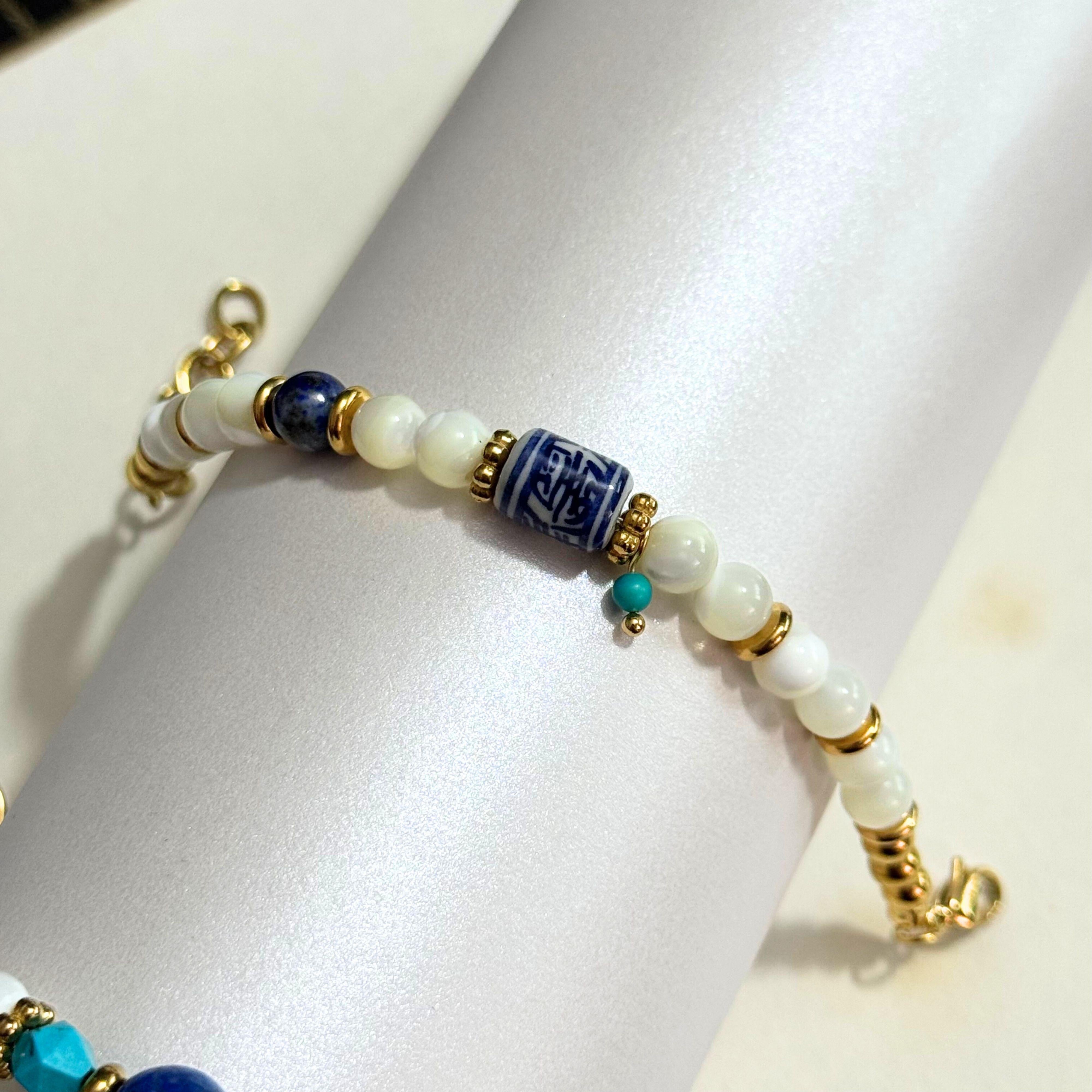 THE ANTECEDENT STORE | B - Porcelain Lapis Lazuli Bracelet