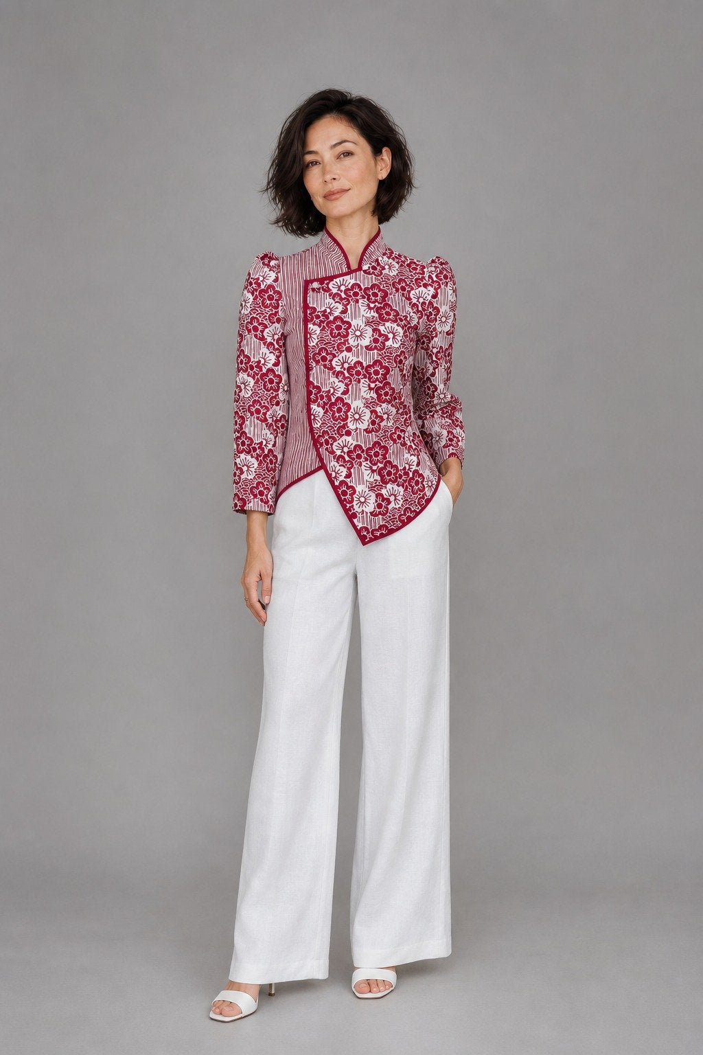 ANS.EIN | BANGKIT Red Batik Kebaya Blazer