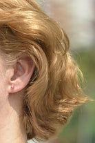 CREATIVE JEWELLERY STUDIO | Burmese Pink Spinel, Yellow Gold Stud Earrings by Design of Gems