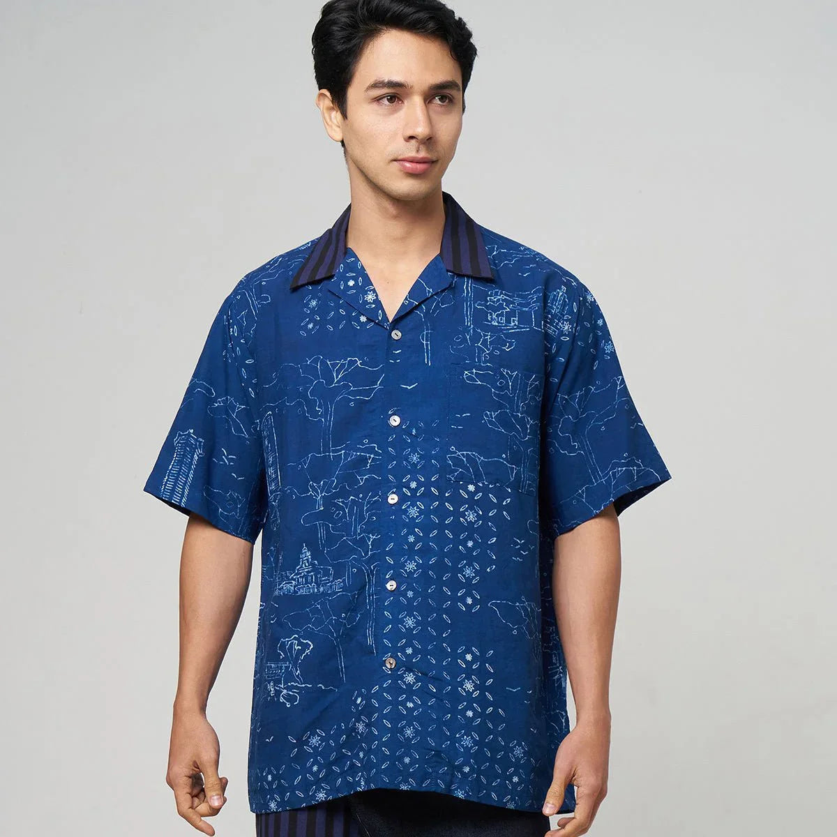 NYANA NYANA | OekoTex Orchard Road Batik Camp Shirt