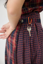 3EIGHTH | Ginrin Skirt In Red Tartan Double Gauze