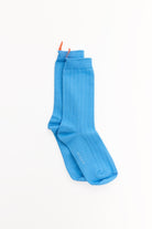 3EIGHTH | Tab Crew Socks in Azure Blue