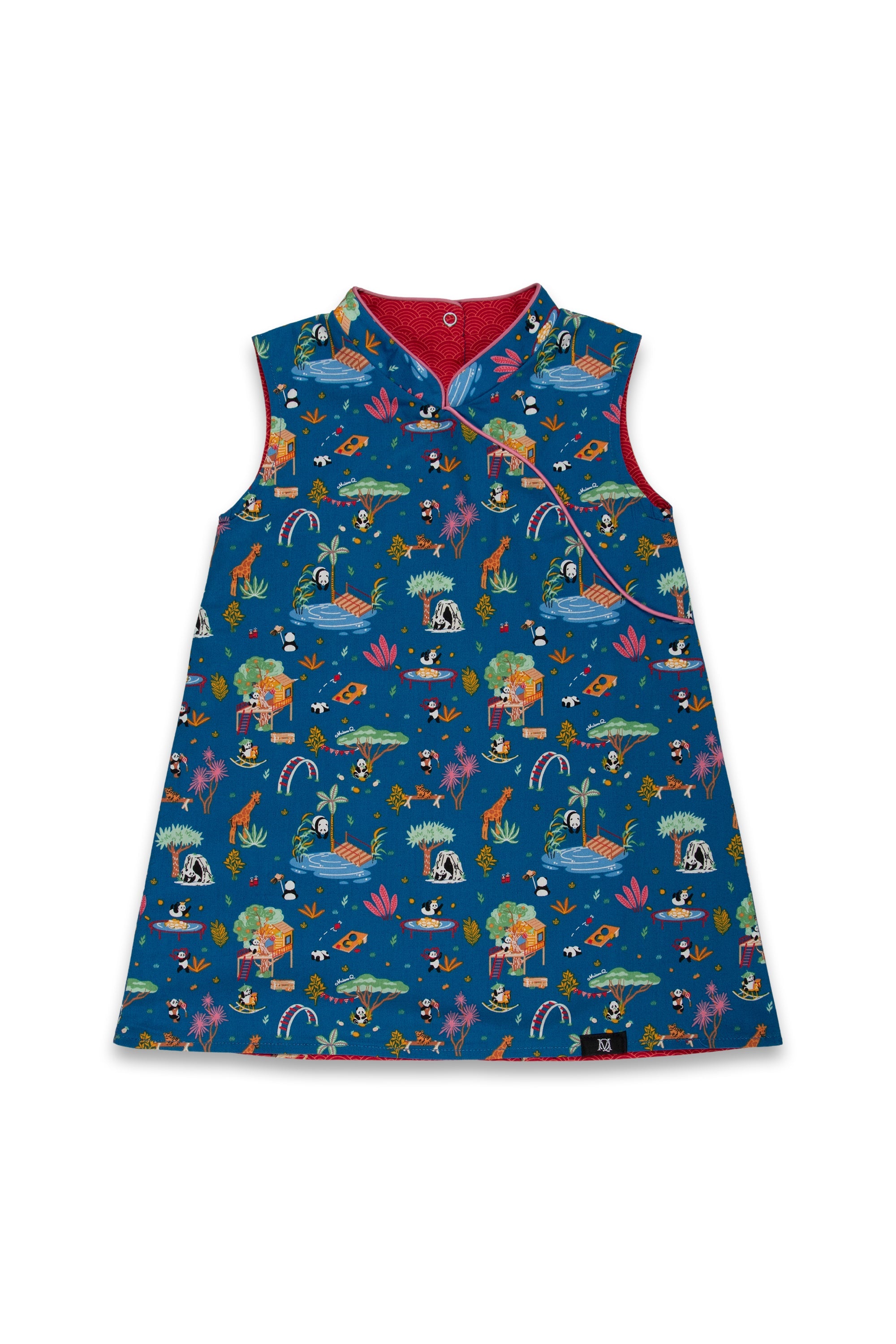 MAISON Q | Vivacious Miss Pony Reversible Classic Cheongsam