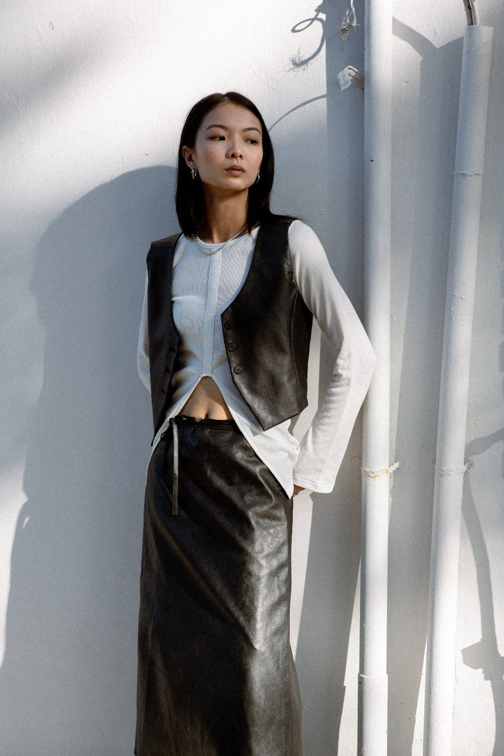 SAERO COLLECTIVE | Split Layer Top | Ivory