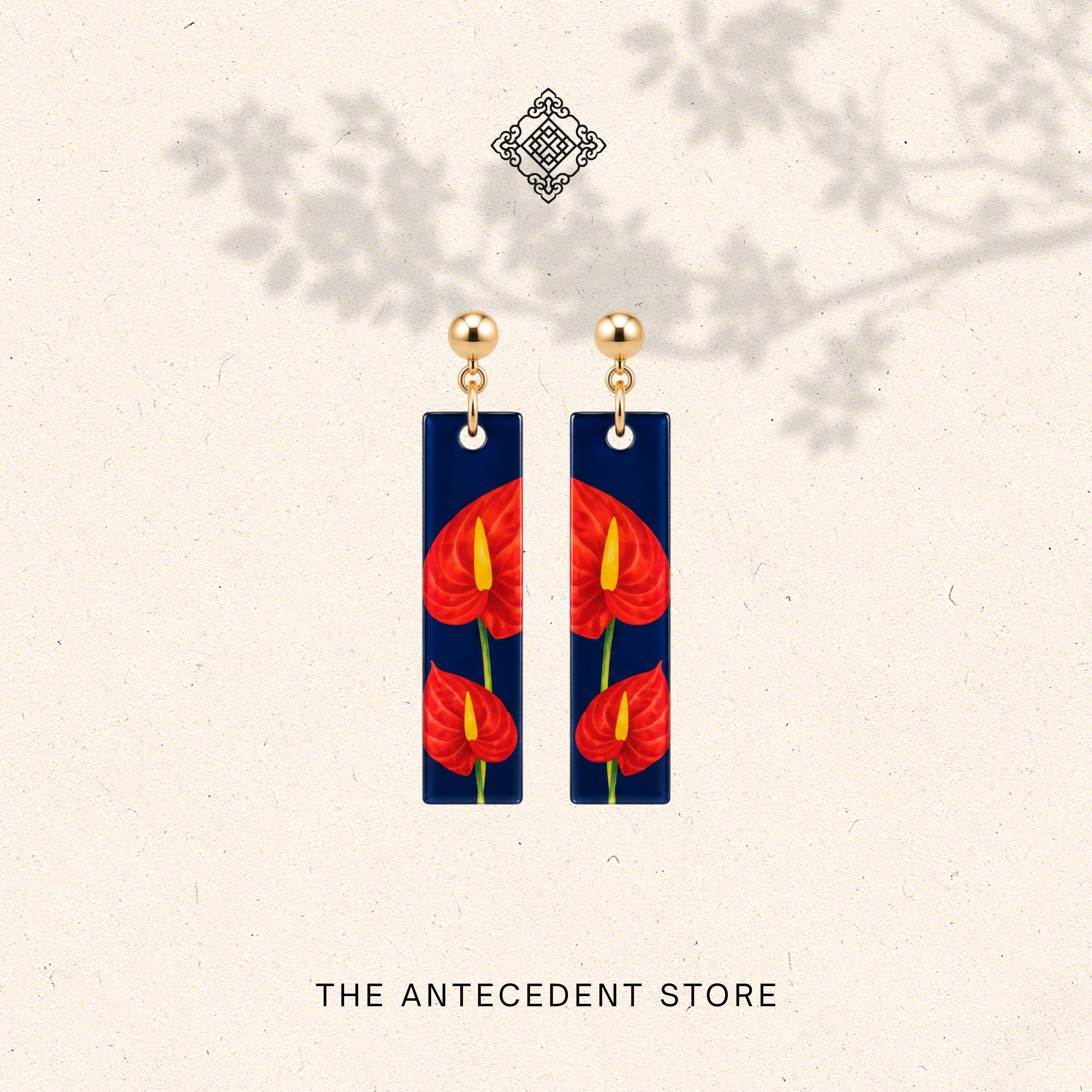 THE ANTECEDENT STORE | Anthurium Earrings | Stories Of Singapore