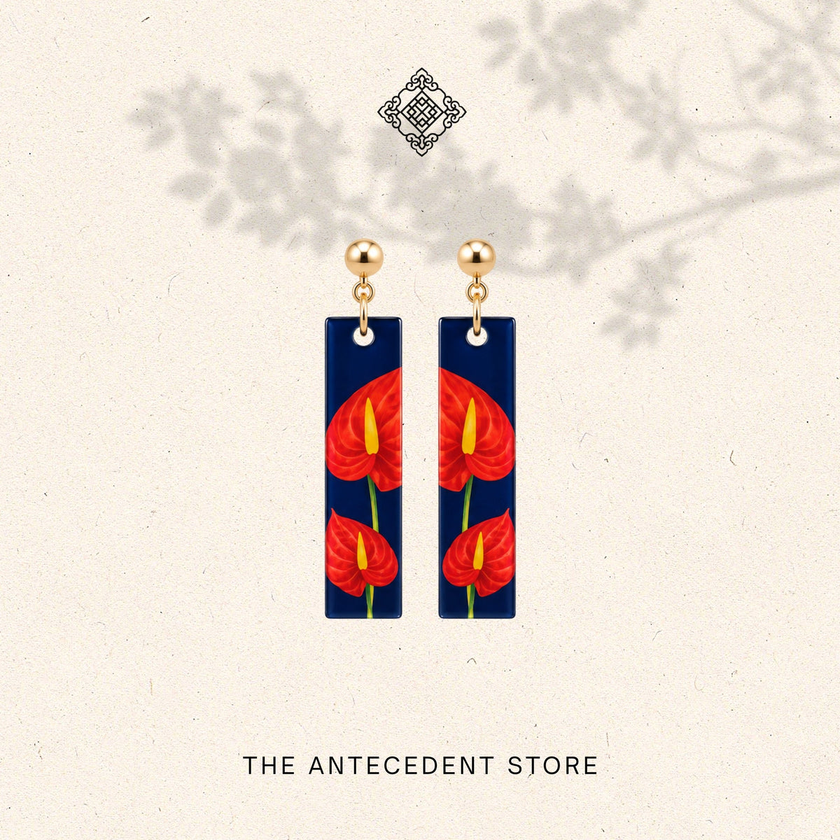 THE ANTECEDENT STORE | Anthurium Earrings | Stories Of Singapore
