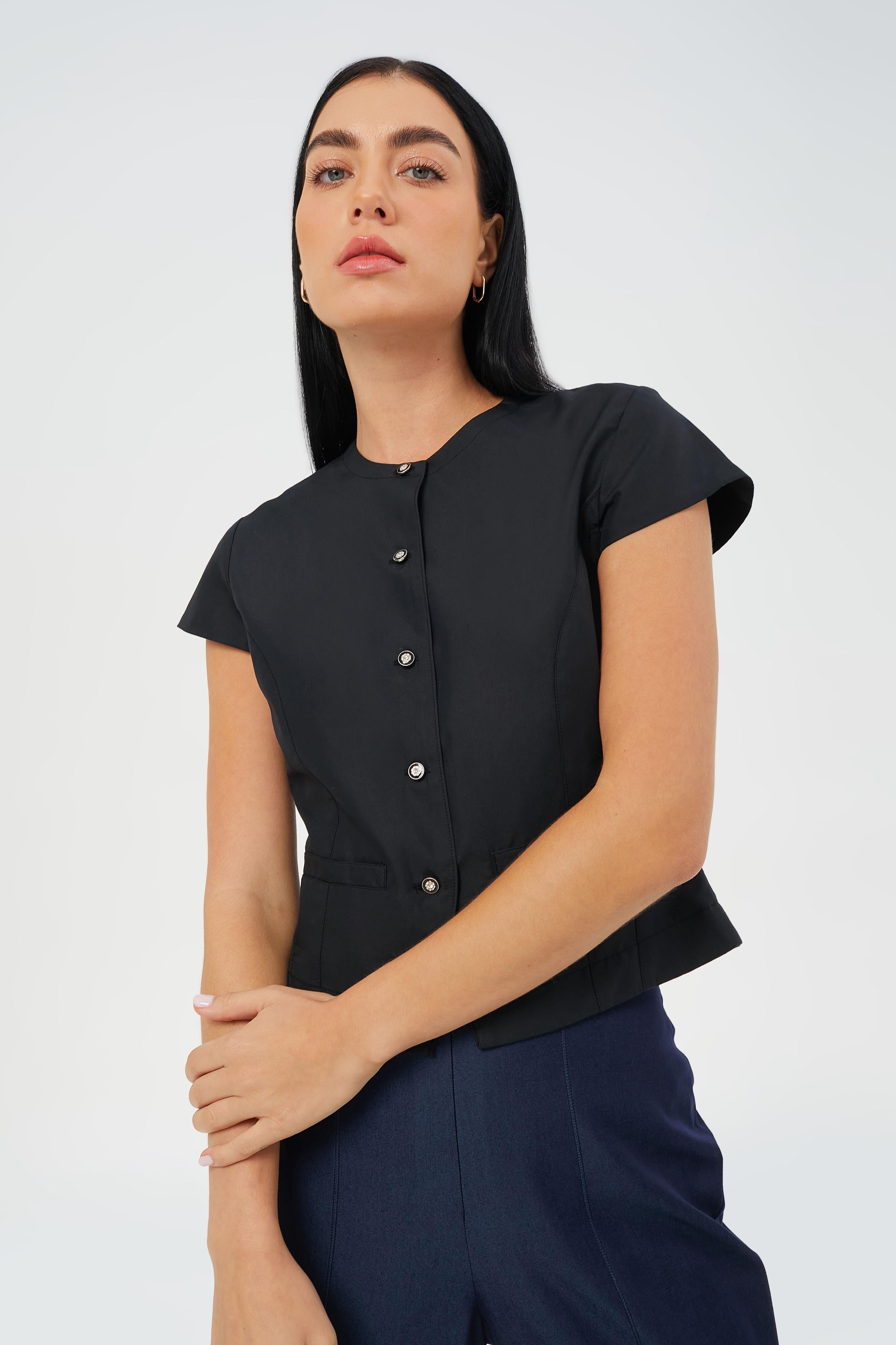 CAELI ECO LUXE | Tailored Button Top