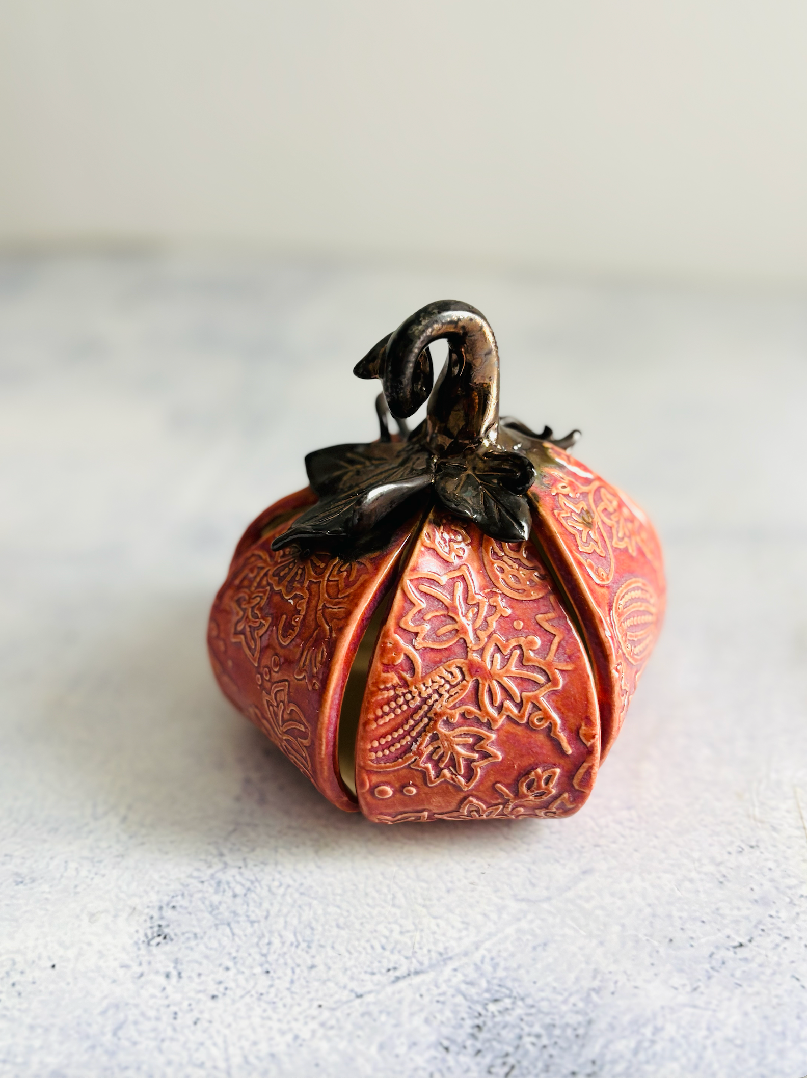 CERAMIC BY JAS | Handmade Ceramic Pumpkin Décor L