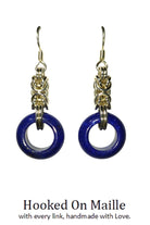 CREATIVE JEWELLERY STUDIO | Royal Byzantine Lapis Lazuli & Silver Earrings by Hooked On Maille