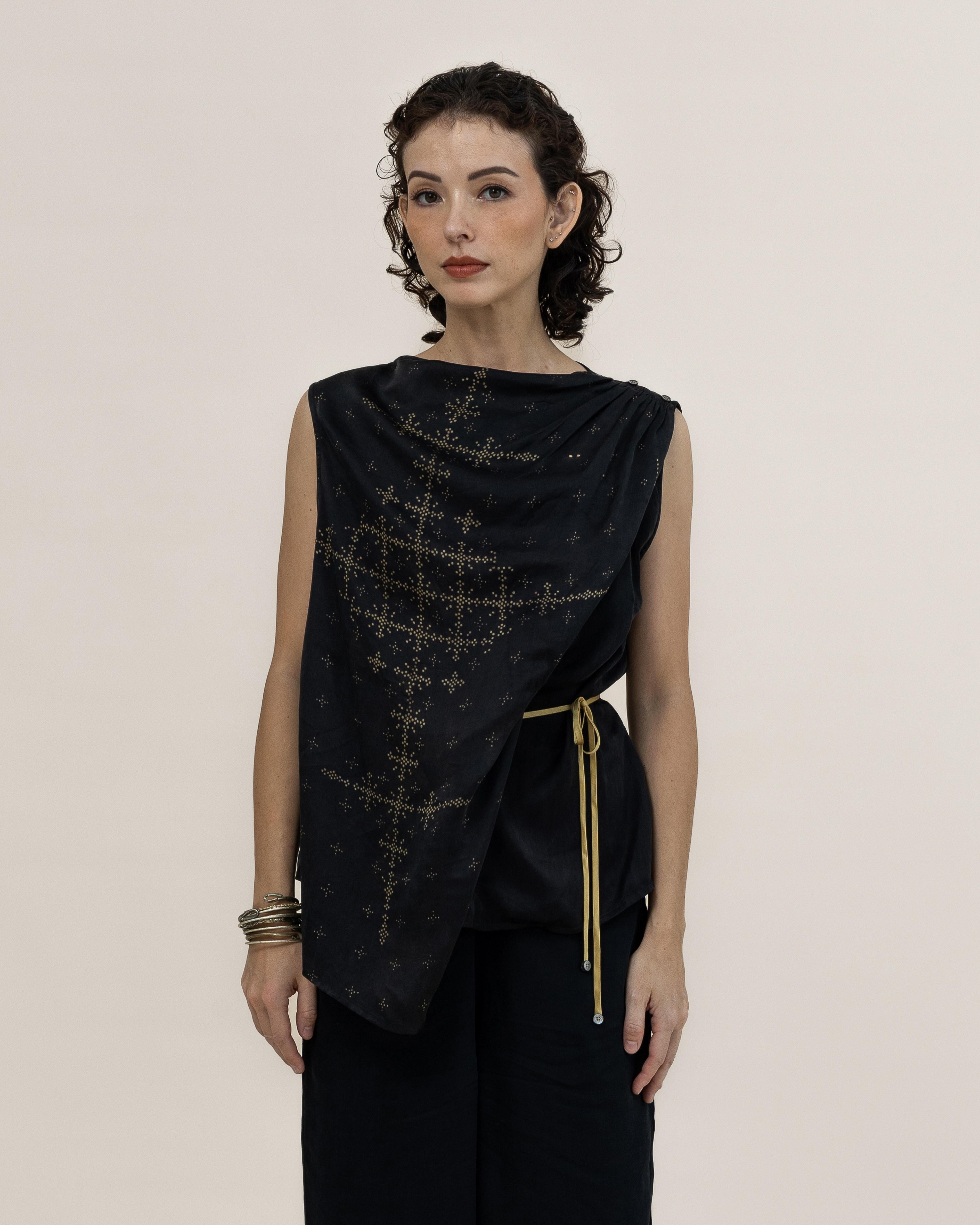 SUKKHA CITTA | ANGKASA - Drapped Ribbon Top