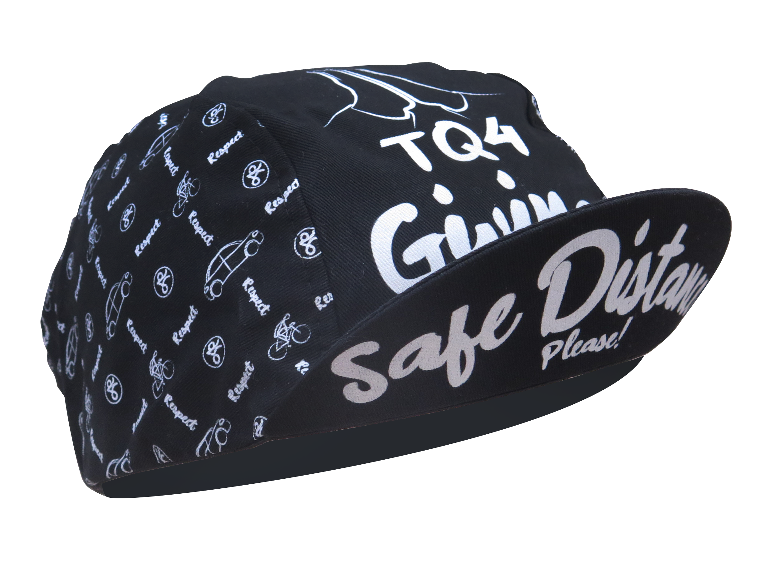 A DESIGN BY TAKACHYA | Cycling Cap - Safe Distance Black