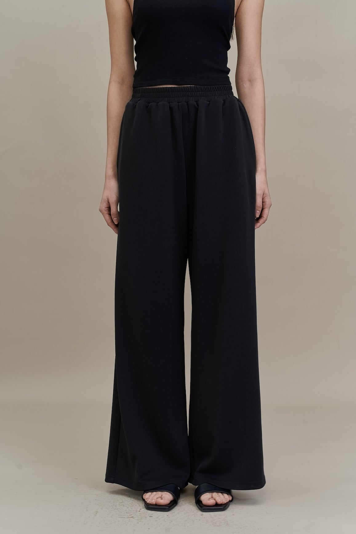EMVY | Cloud Soft Touch Modal Wide-leg Pant - Black