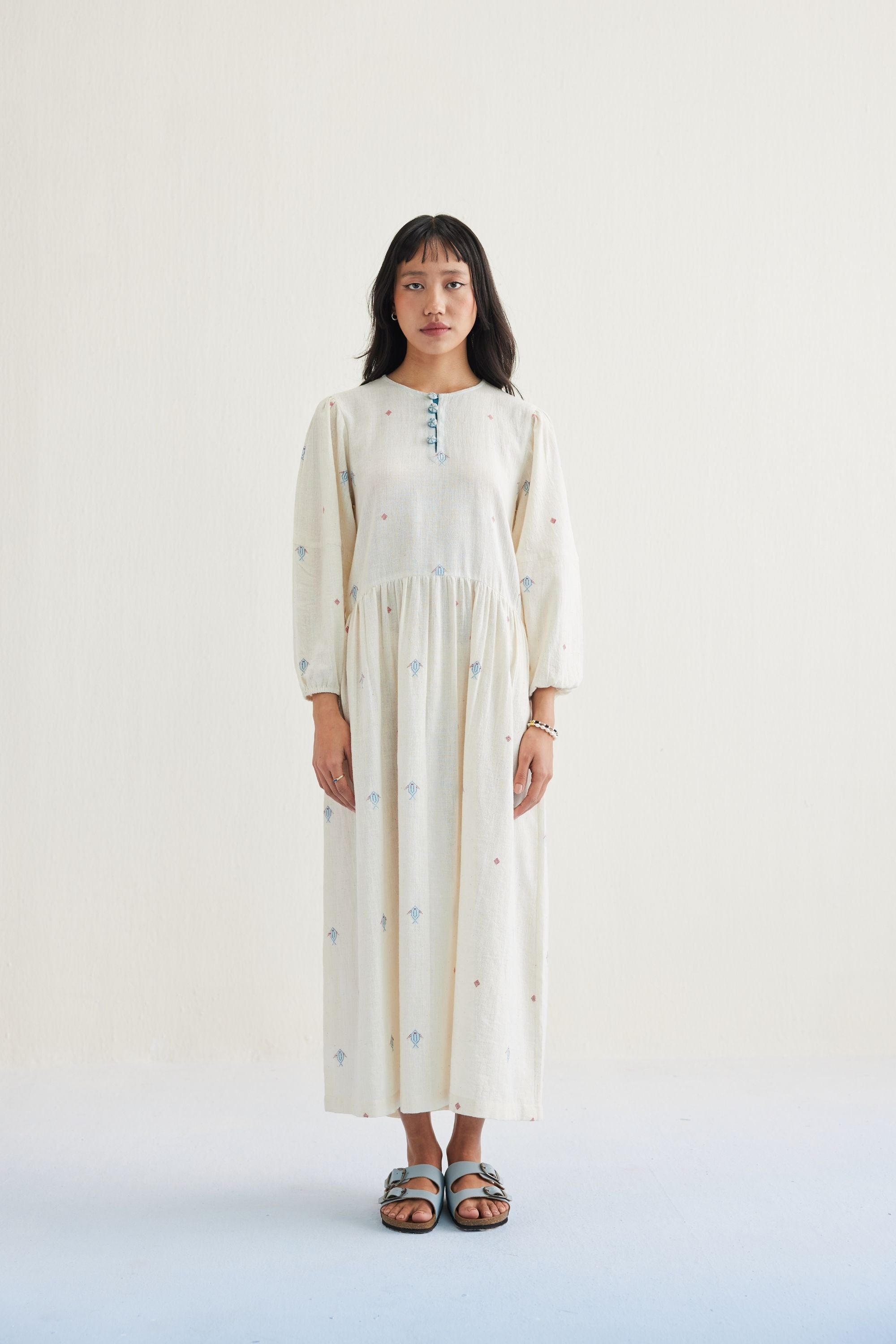 SUI | The Shoal Handwoven Kala Cotton Maxi Dress