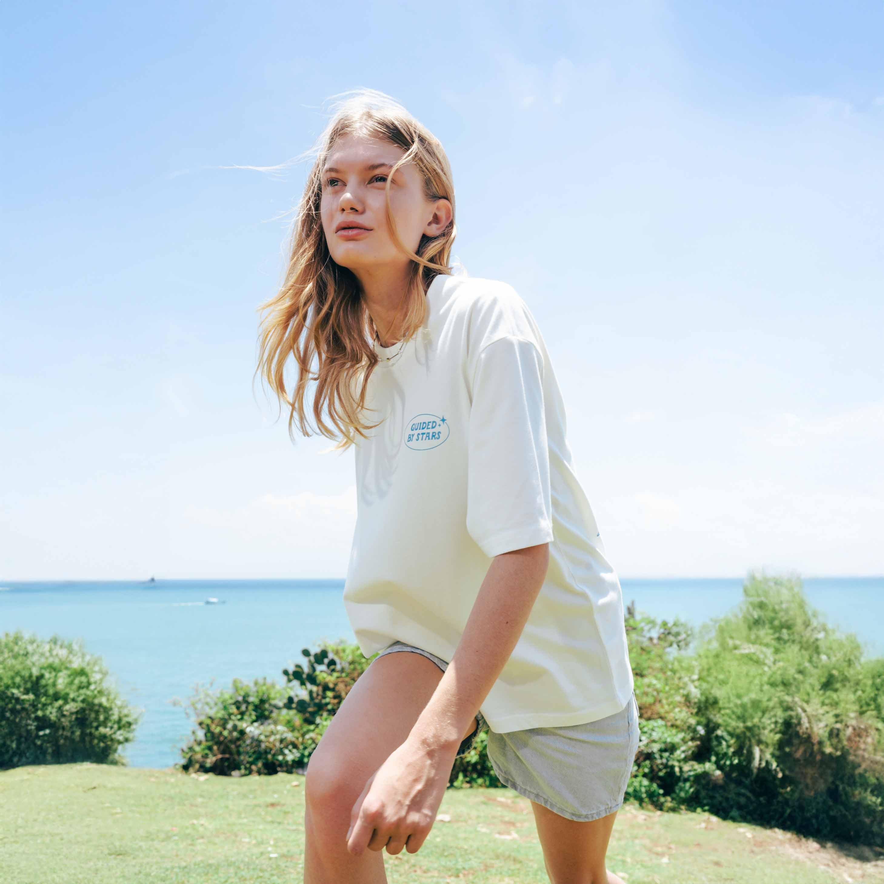 TALKING TOES | Stargazer Oversized Tee - Cream