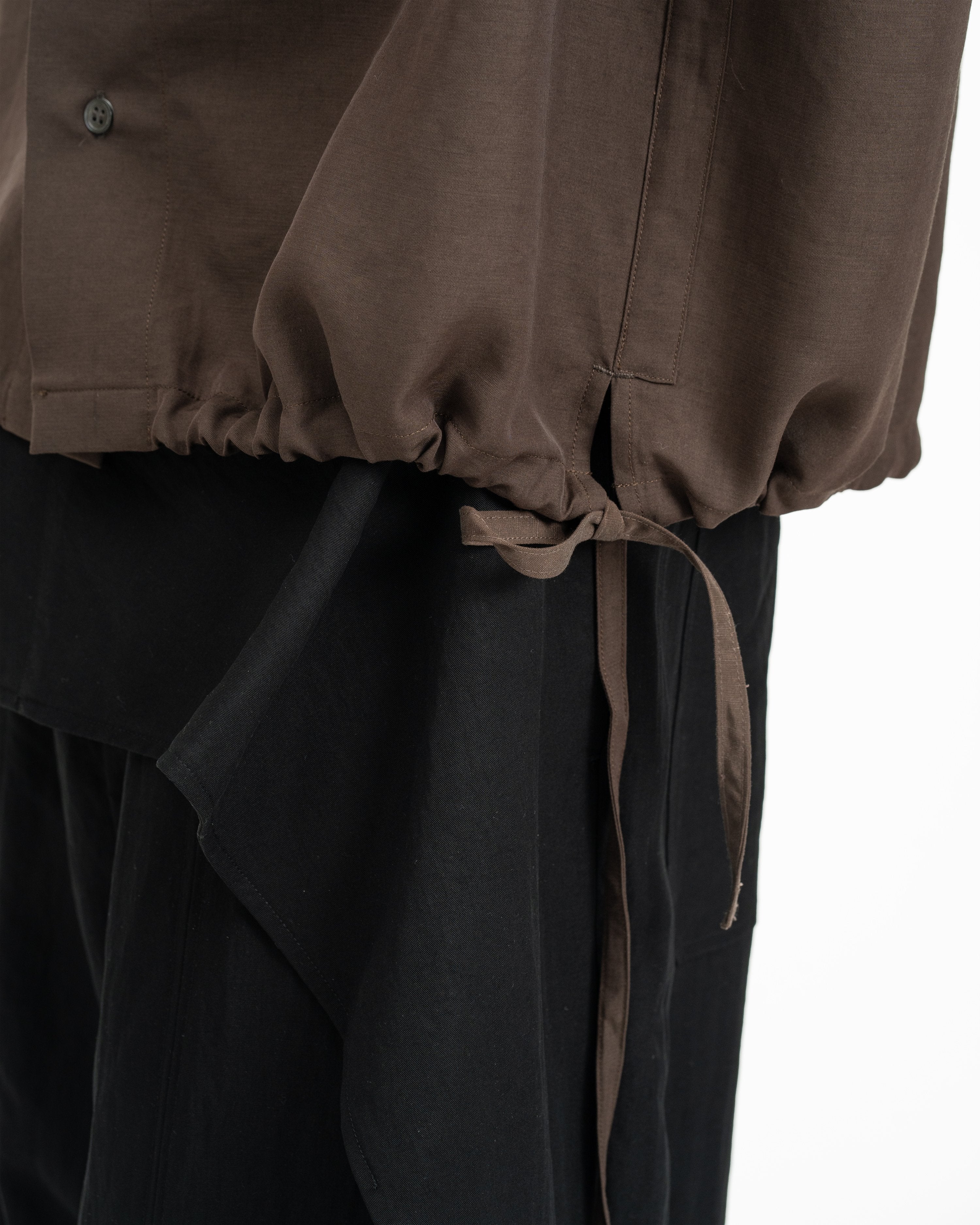 GRAYE | Drawstring Shirt | Cocoa