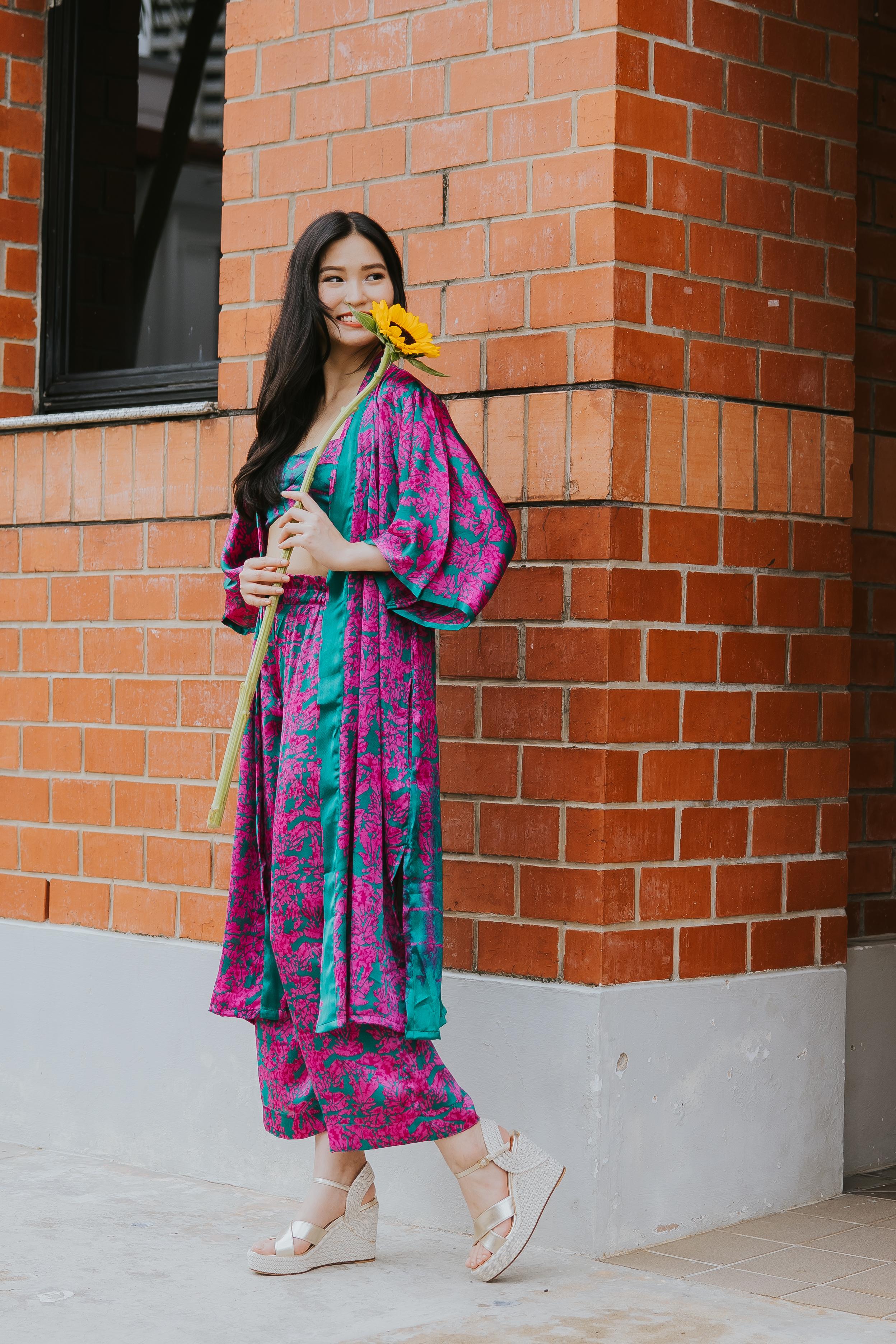 RAJA RANI | Modal Silk Long Kimono