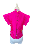TRIOLOGIE | Shantung Mandarin Collar Top