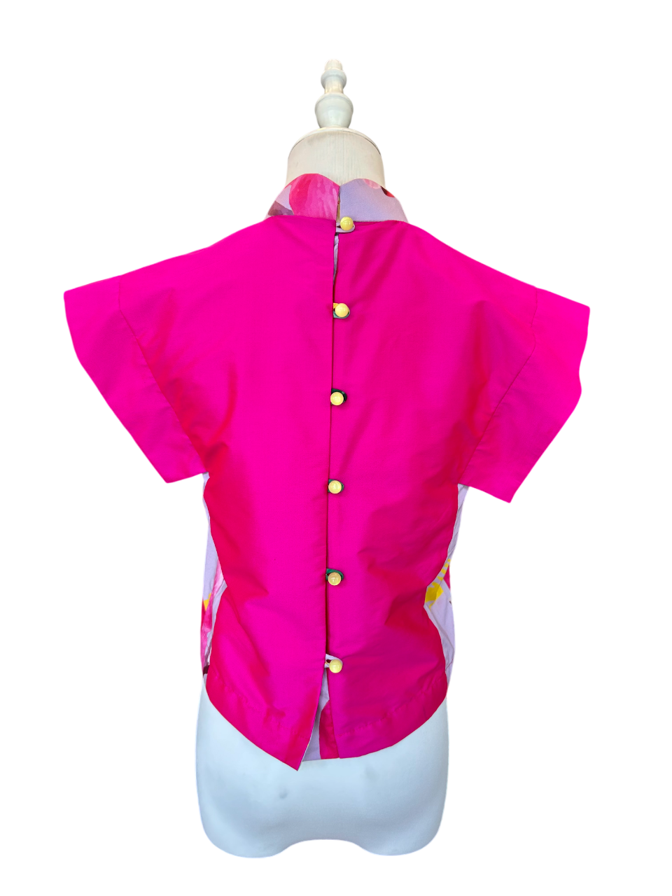 TRIOLOGIE | Shantung Mandarin Collar Top