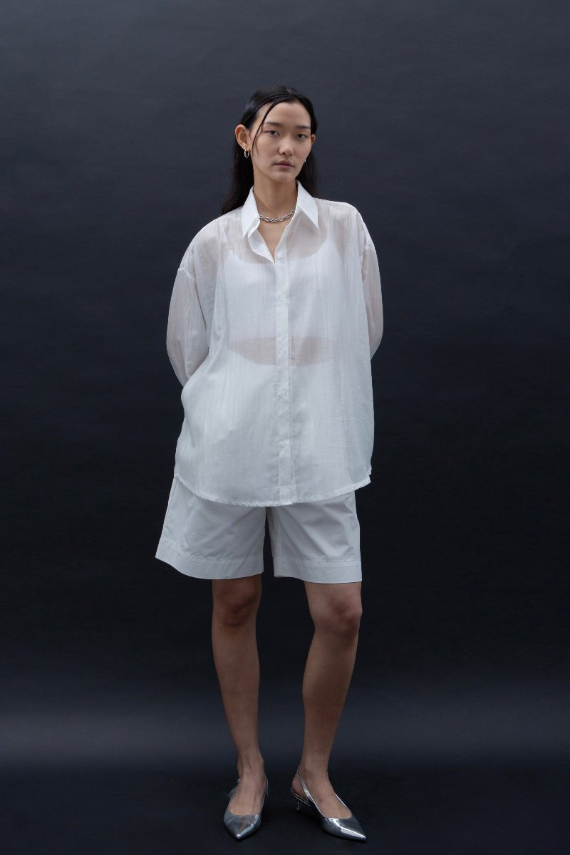 SAERO COLLECTIVE | Malgeun Tencel Shirt White