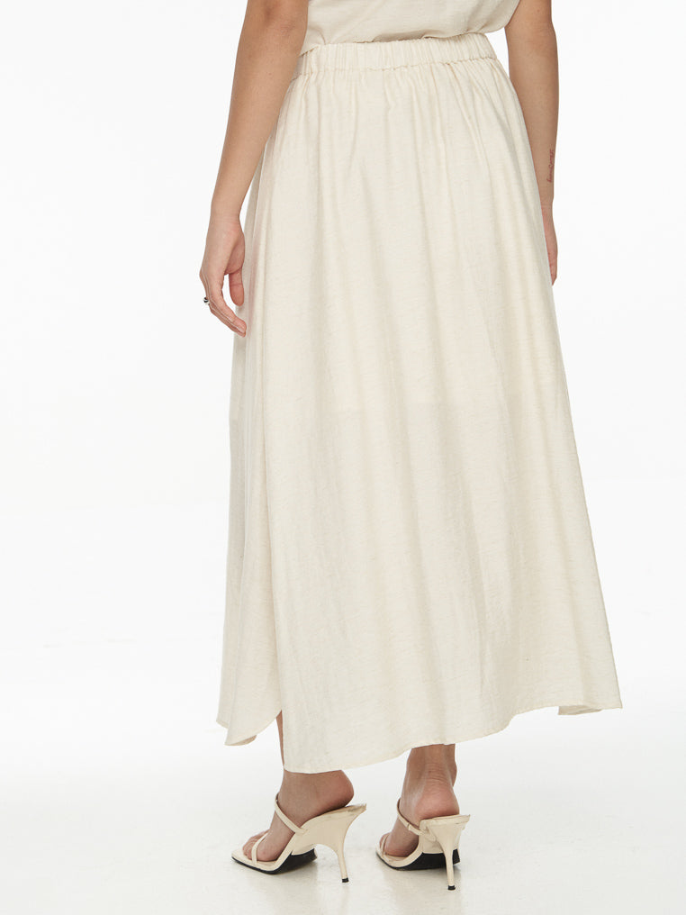 DRESSINGPAULA | Linen Midi Skirt