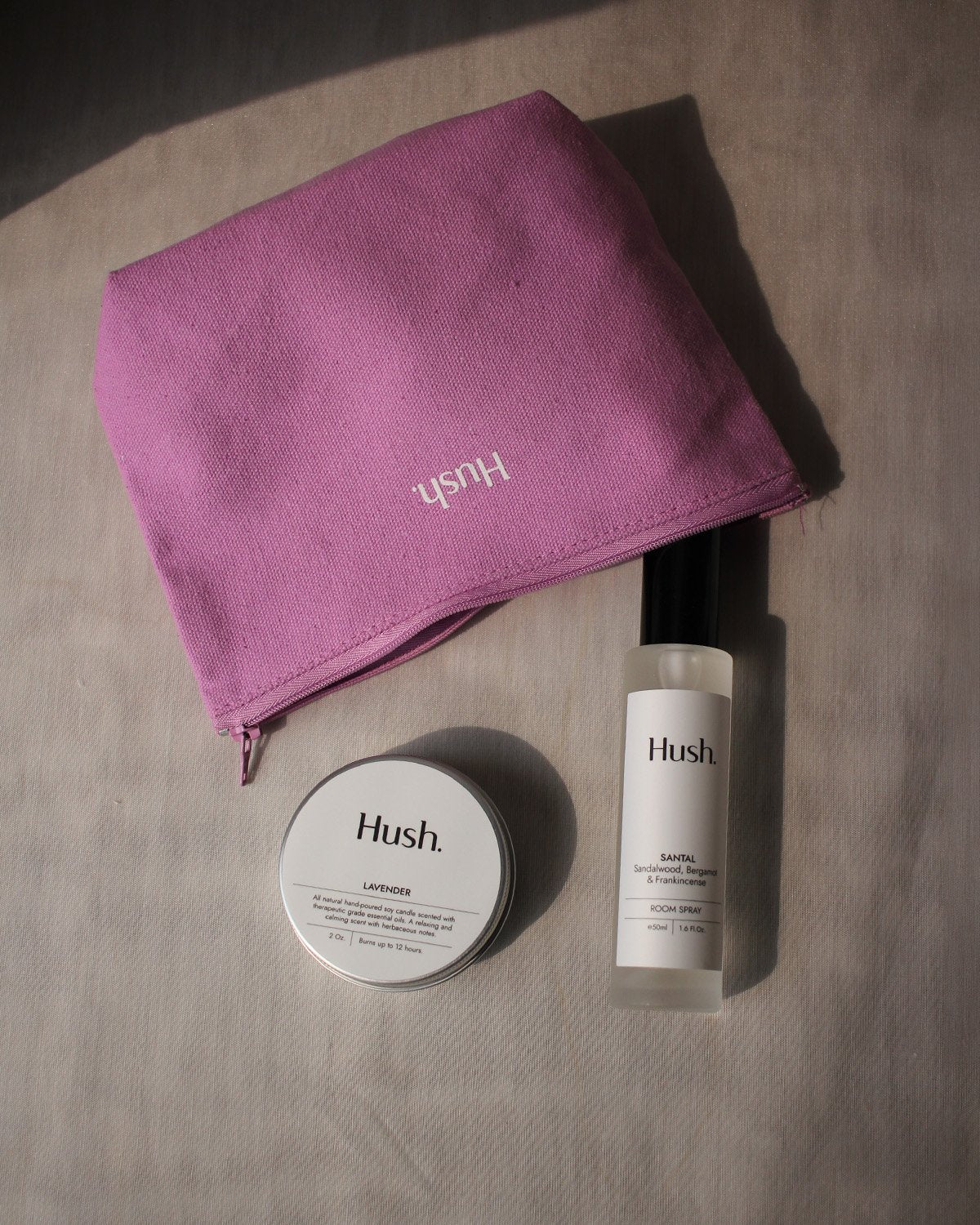 HUSH CANDLE | Hotel Essentials Kit