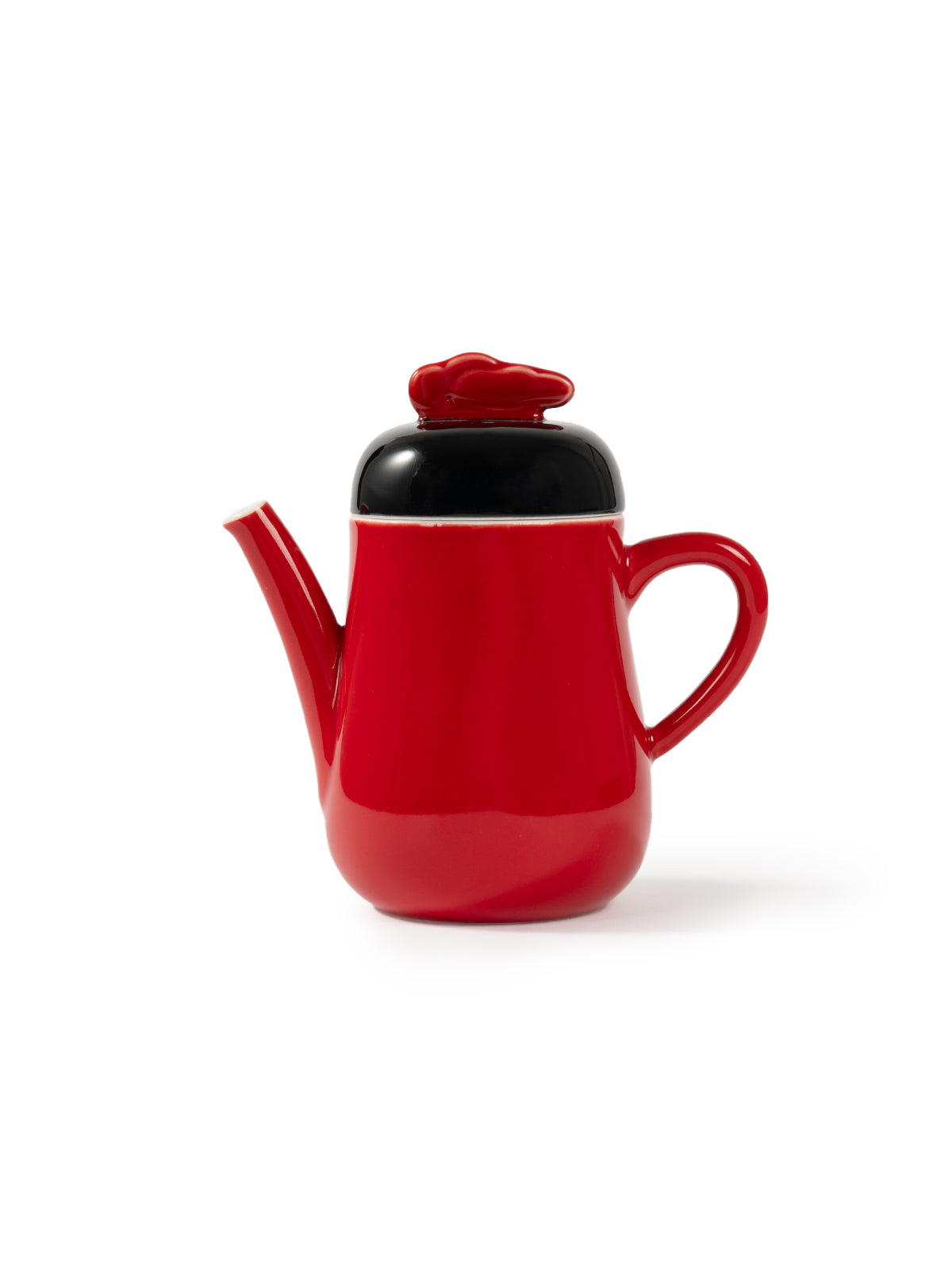CRAFILAB | Vermilion Red & Auspicious Cloud Teapot