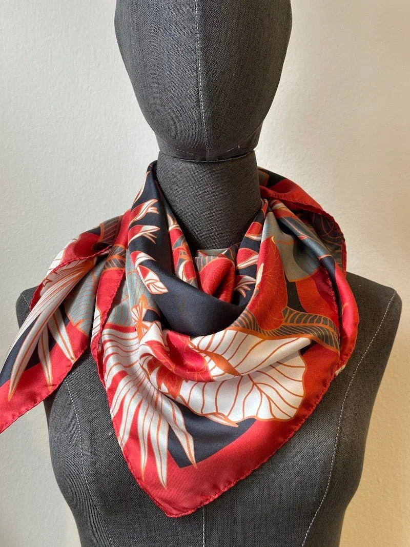BINARY STYLE | Tropical Party Silk Scarf