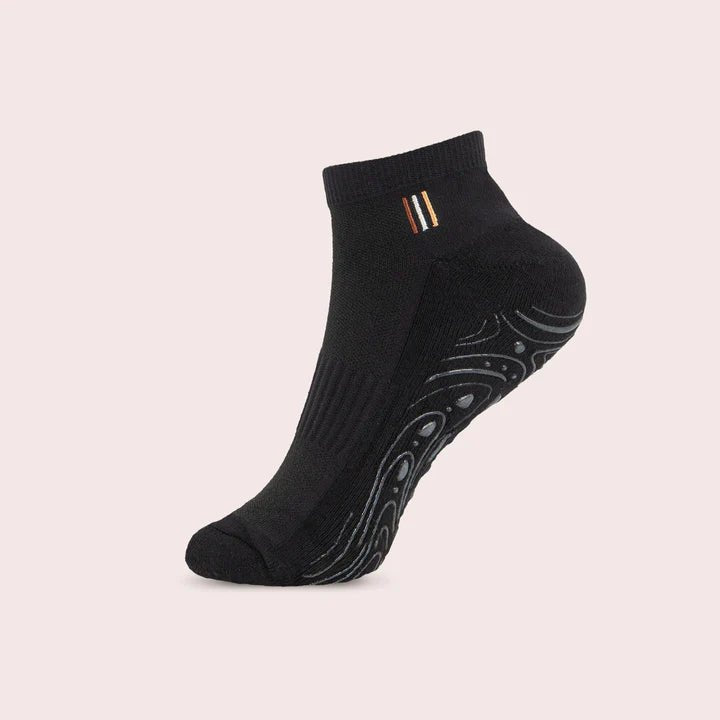 BAHE | Grounded Grippy Ankle Socks - Anthracite