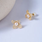 PEARLY LUSTRE | Top Grade Freshwater Pearl Earrings WE00844 | BLOOM