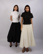 RAFFLES PRIVATO | MAL Lattice Asymmetrical Blouse
