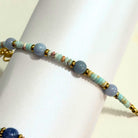 THE ANTECEDENT STORE | B - Peace & Grounding Pagodite With Aquamarine Crystal Bracelet