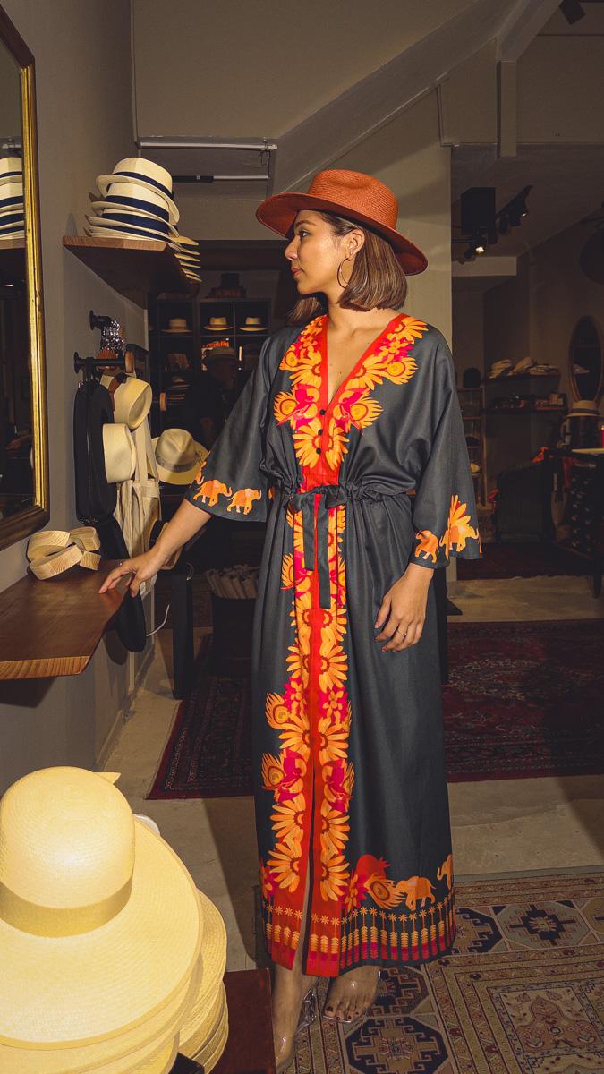 BINARY STYLE | Madame Wong Dress - Tropical Carnival - Long