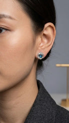 CREATIVE JEWELLERY STUDIO | "Landscape" Rosecut Kyanite, Silver Earrings by Lithosphere Jewels