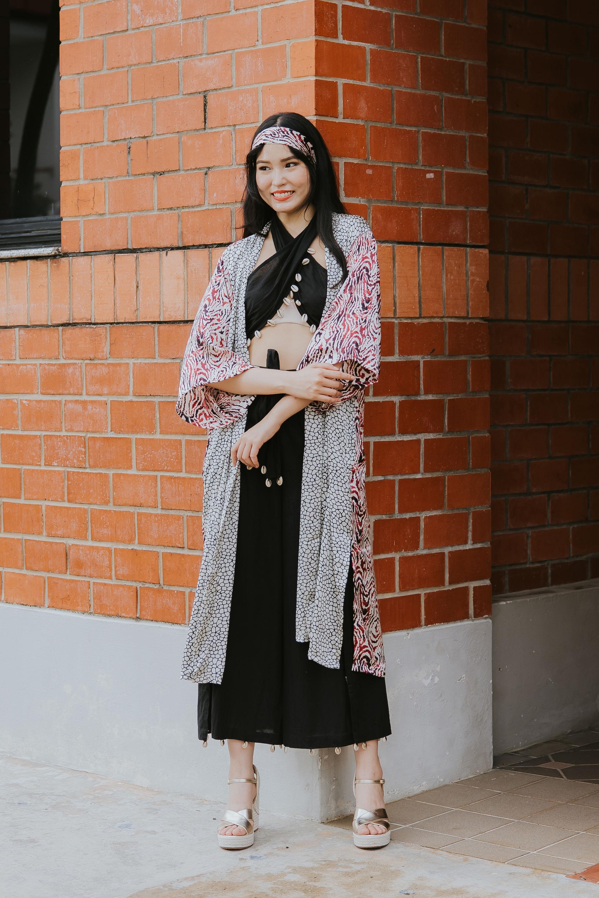 RAJA RANI | Modal Silk Long Kimono