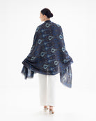 QUEENMARK | AN Patola Ikat Print Cosmic Navy