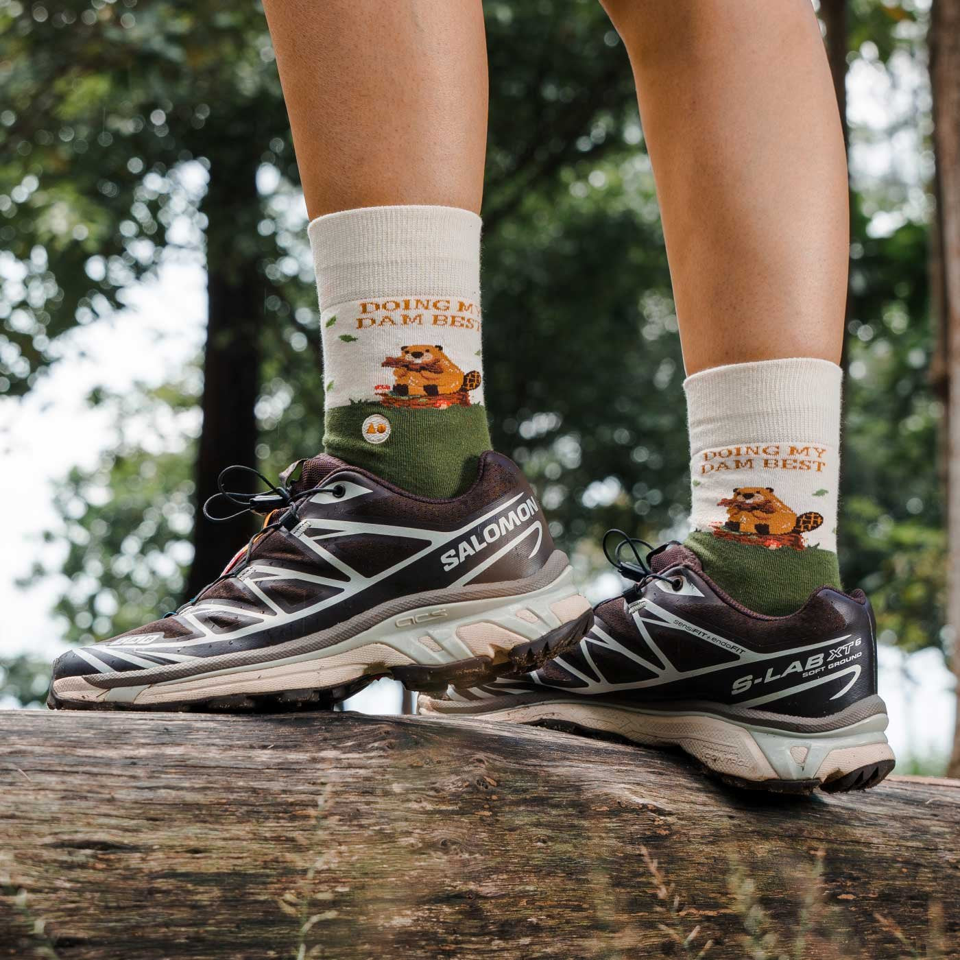 TALKING TOES | Best Beaver Sock | Green