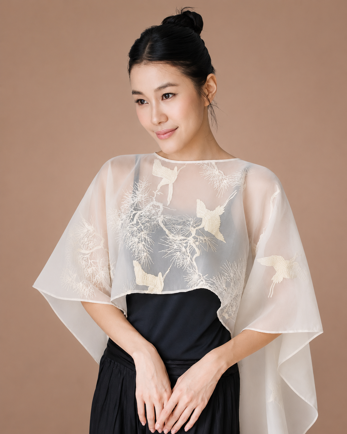 PAOPAO | 鹤 HÈ Sheer Cape