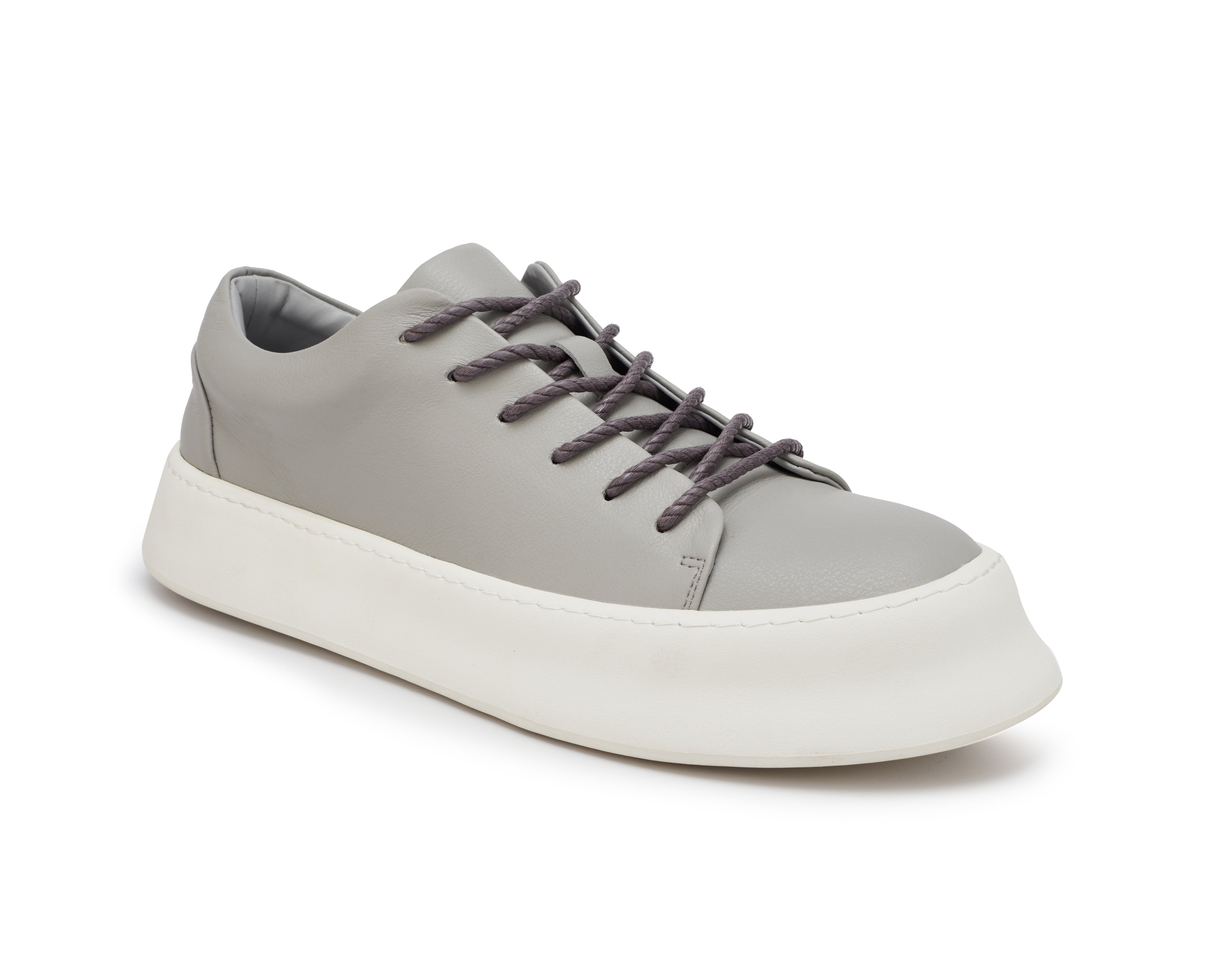 PROJECTWEAR | Fallon Low Cut Faux Leather Sneaker Grey