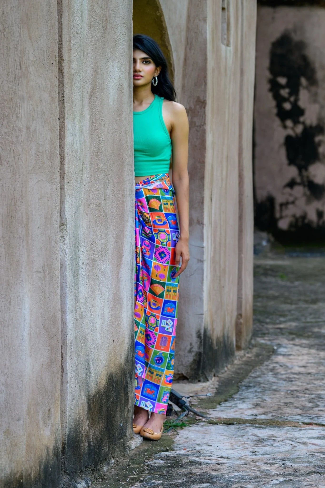 PHOTO PHACTORY | Jiwas Wrap Skirt | Heritage Mosaic Skirt